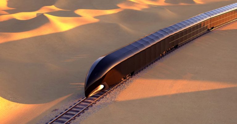 This 1,300-Foot Long Glass Luxury Train Concept is a Palace on Rails