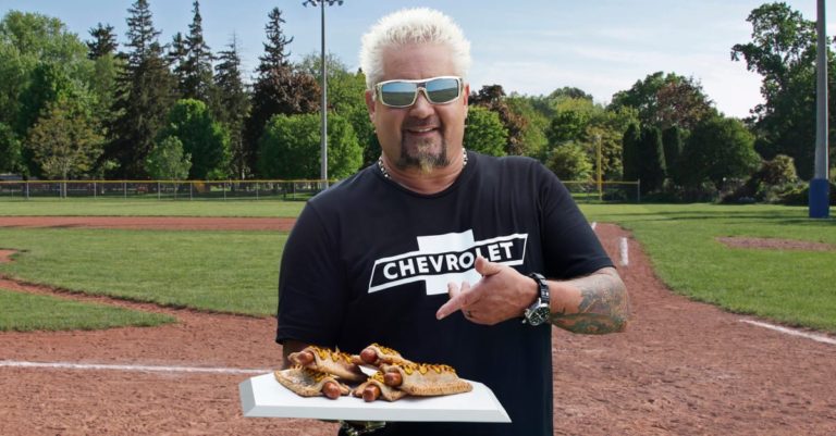 Guy Fieri Creates Apple Pie Hot Dog for MLB's Field of Dreams Game