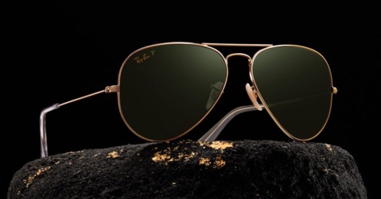 Ray-Ban's Iconic Aviator Sunglasses Are Now Available In Solid Gold Frames