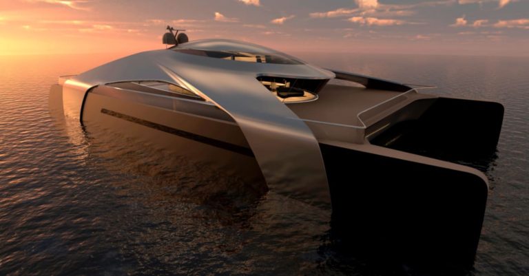 This Hydrogen-Powered Catamaran Could Be the Yacht of the Future