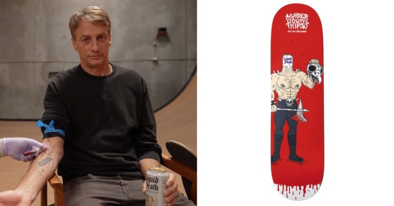 Tony Hawk Selling Real Blood-Infused Limited Edition Skateboards