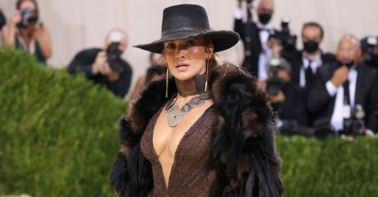 Jennifer Lopez Hailed as 'World's Sexiest Woman' in Western-Themed Met Gala Look