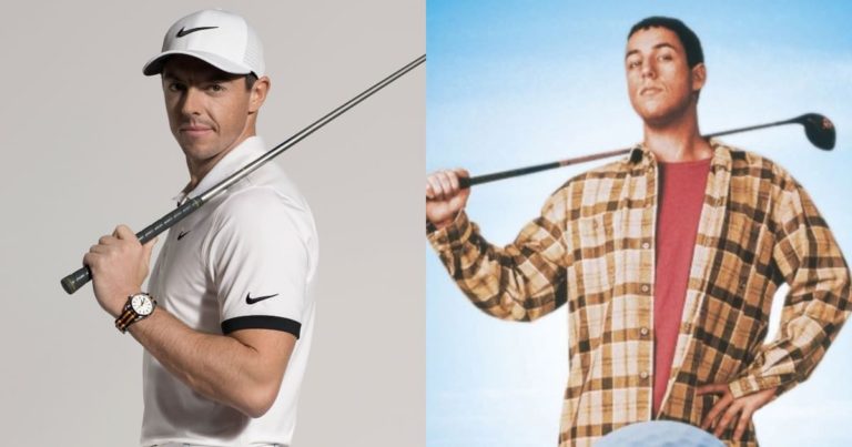 Pro Golfer Rory McIlroy Honors Adam Sandler on 25th Anniversary of 'Happy Gilmore'