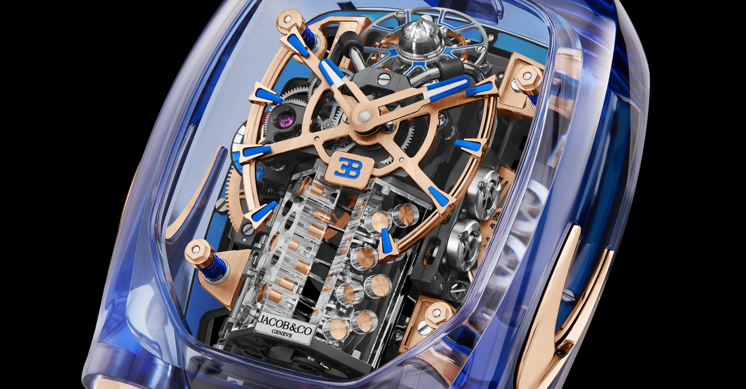 Jacob & Co.’s Ridiculous New Watch Houses a Working Bugatti W16 Engine
