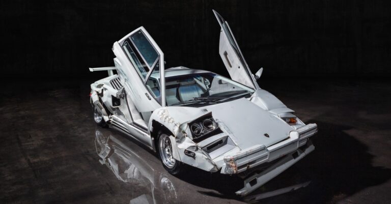 The ‘Wolf Of Wall Street’ Lamborghini Crashed By Leonardo DiCaprio Is Headed To Auction