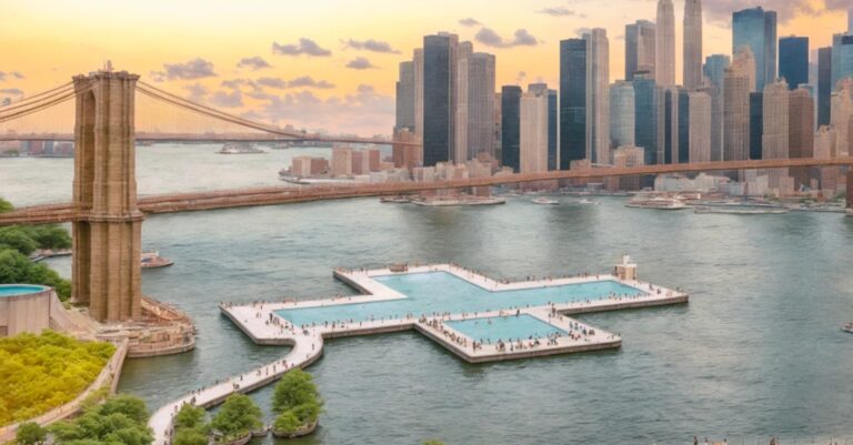 This Futuristic  Floating Pool Could Make A Splash In New York City